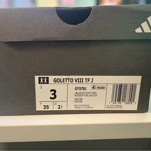 NWT Adidas Kids’ Goletto VIII Turf Soccer Cleats - Picture 8 of 8